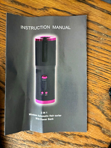 Cordless automatic hair - 2-in-1,