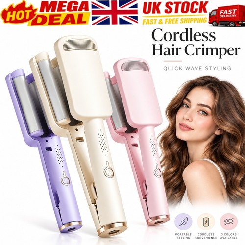 32mm wavy hair - wavy, large