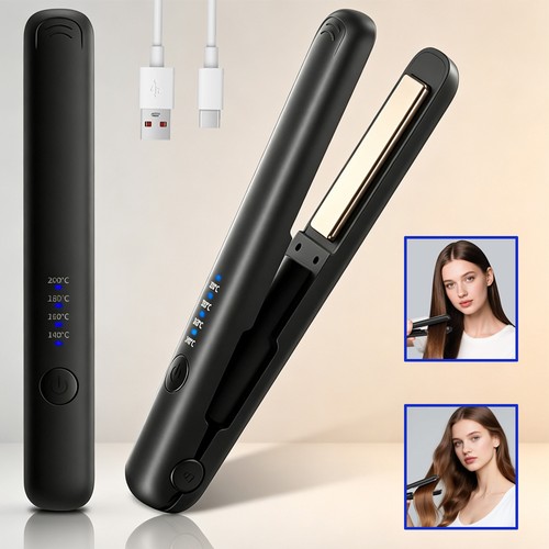 Usb rechargeable flat - rechargeable, iron